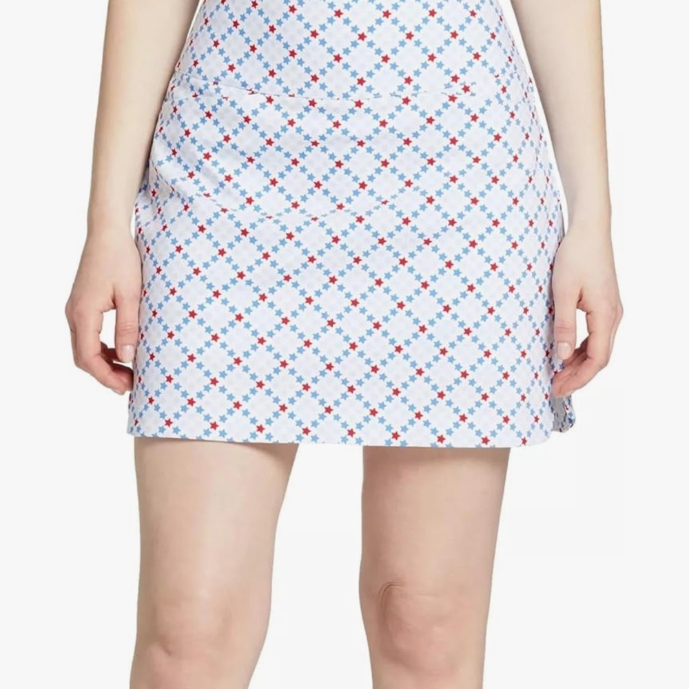 NWT Lady Hagen Star Patterned Skort Red and Blue